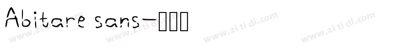 Abitare sans字体转换